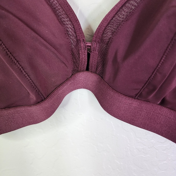 NEW Lively Mesh Trim Plum Bralette Size 1 - Picture 3 of 8